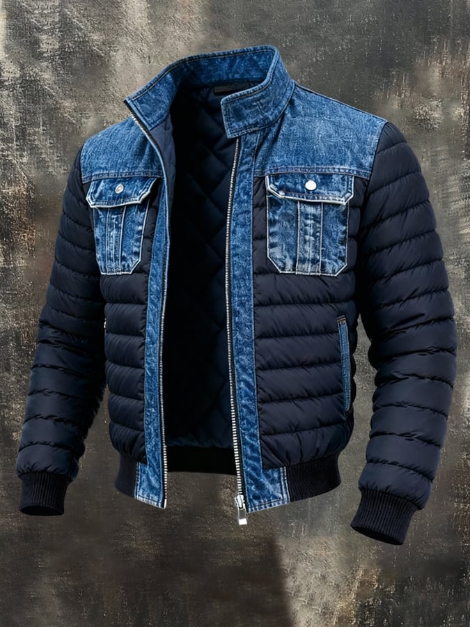 Lorenzo Klassische Denim Doppeljacke - Norvielle