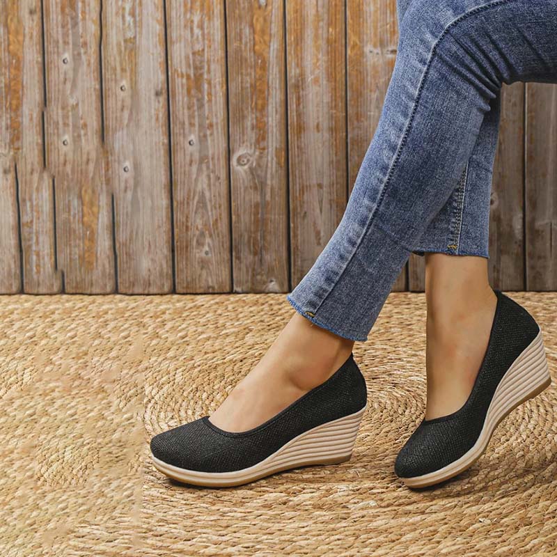 Norvielle Damen Keilschuhe Lässig