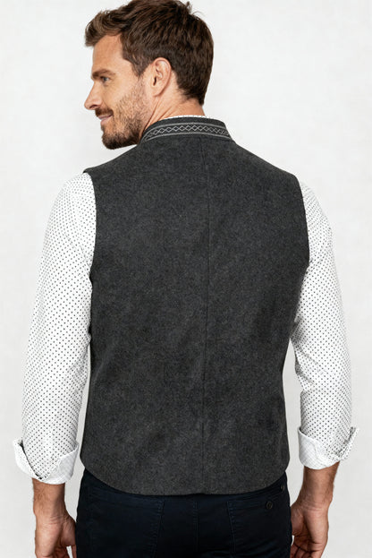Herren Thermo-Weste Wärme Lagenlook