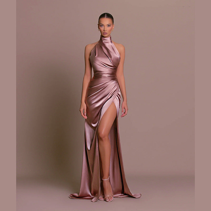 Norvielle Damen Ärmelloses Langkleid Herbstkragen - Norvielle