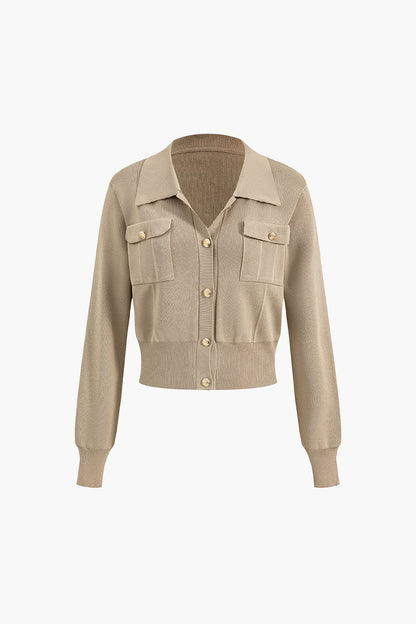 Damen Strick-Set Blazer Rock