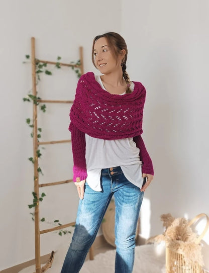 Norvielle Damen Strickschal Bequem