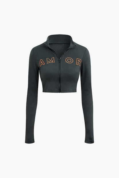 Damen Sportliches Zweiteiler-Set mit Zip-Jacke und Plissee-Rock