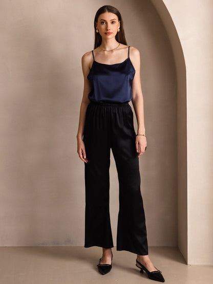 Norvielle Damen Seiden-Camisole Spaghettiträger