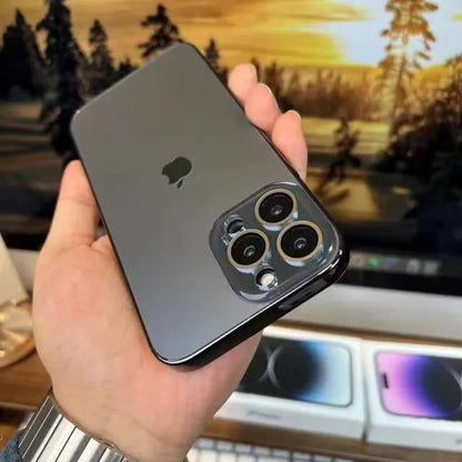 Galvanisiertes Glas iPhone Schutzhülle Hartes Gehärtetes Glas