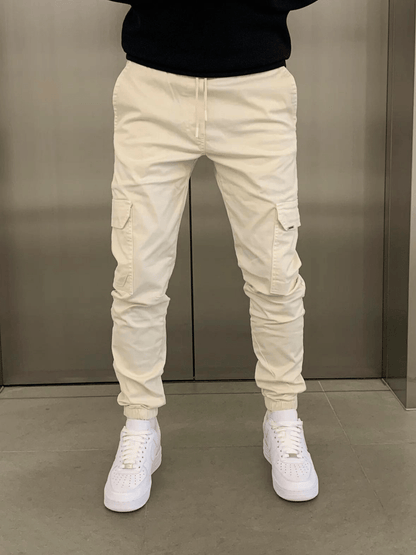 Herren Cargohose Jogger Stil Mit Bündchen