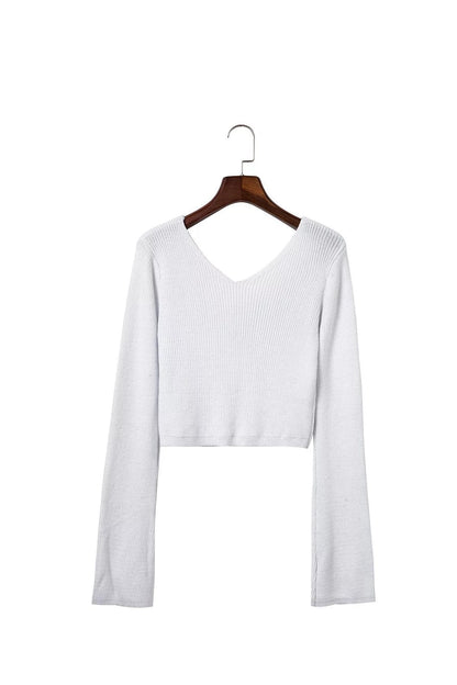 Damen Pullover Weiter Kragen Rippstruktur Beige