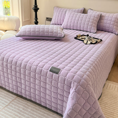Weiche Tagesdecke Quadratisch Moderner Stil