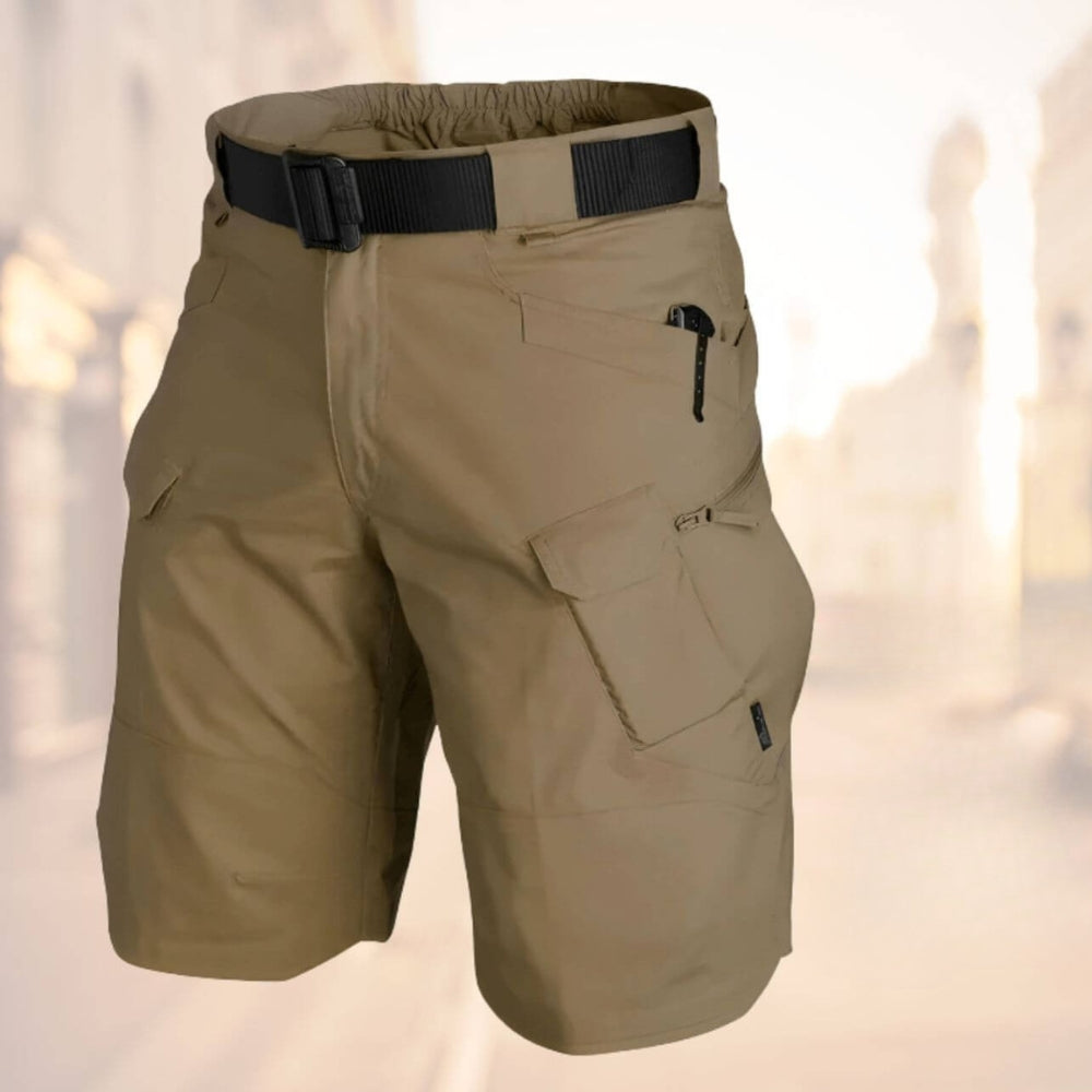 Herren Cargo Shorts Gürtel Reißverschluss Beutel