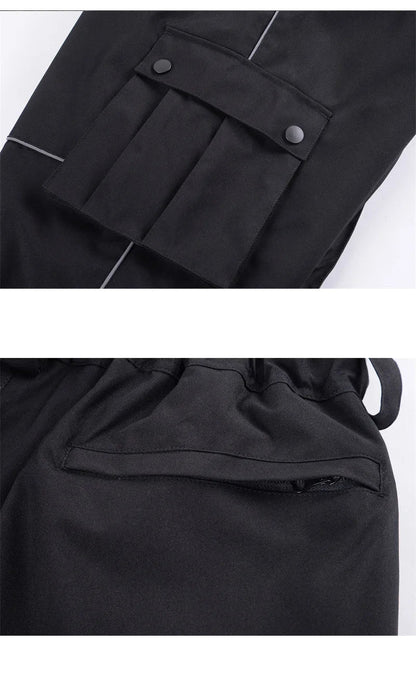 Unisex Hose Durchgehender Schnitt Frontreißverschluss Funktionshose
