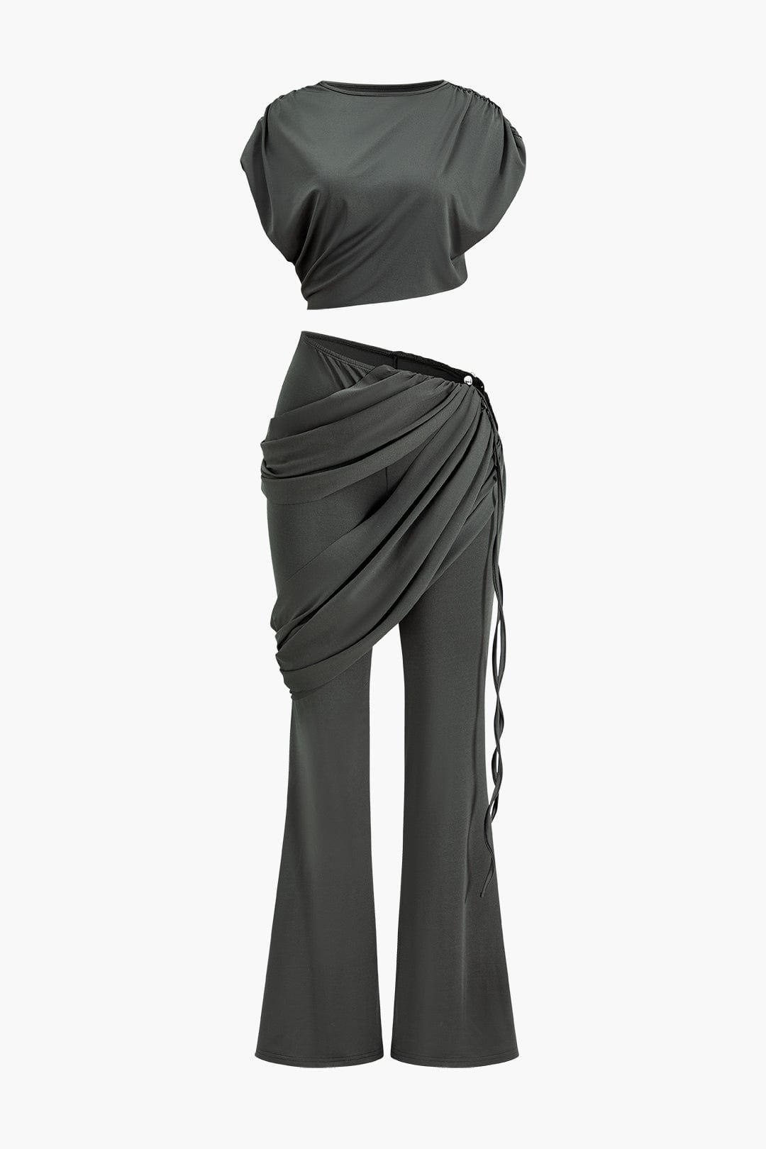 Damen Zweiteiler-Set Elegantes Drapieren