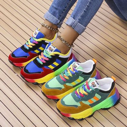 Bunte Damen Orthopädische Laufschuhe Stil