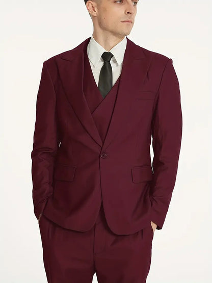 Herren Business-Anzug Blazer, Weste und Hose