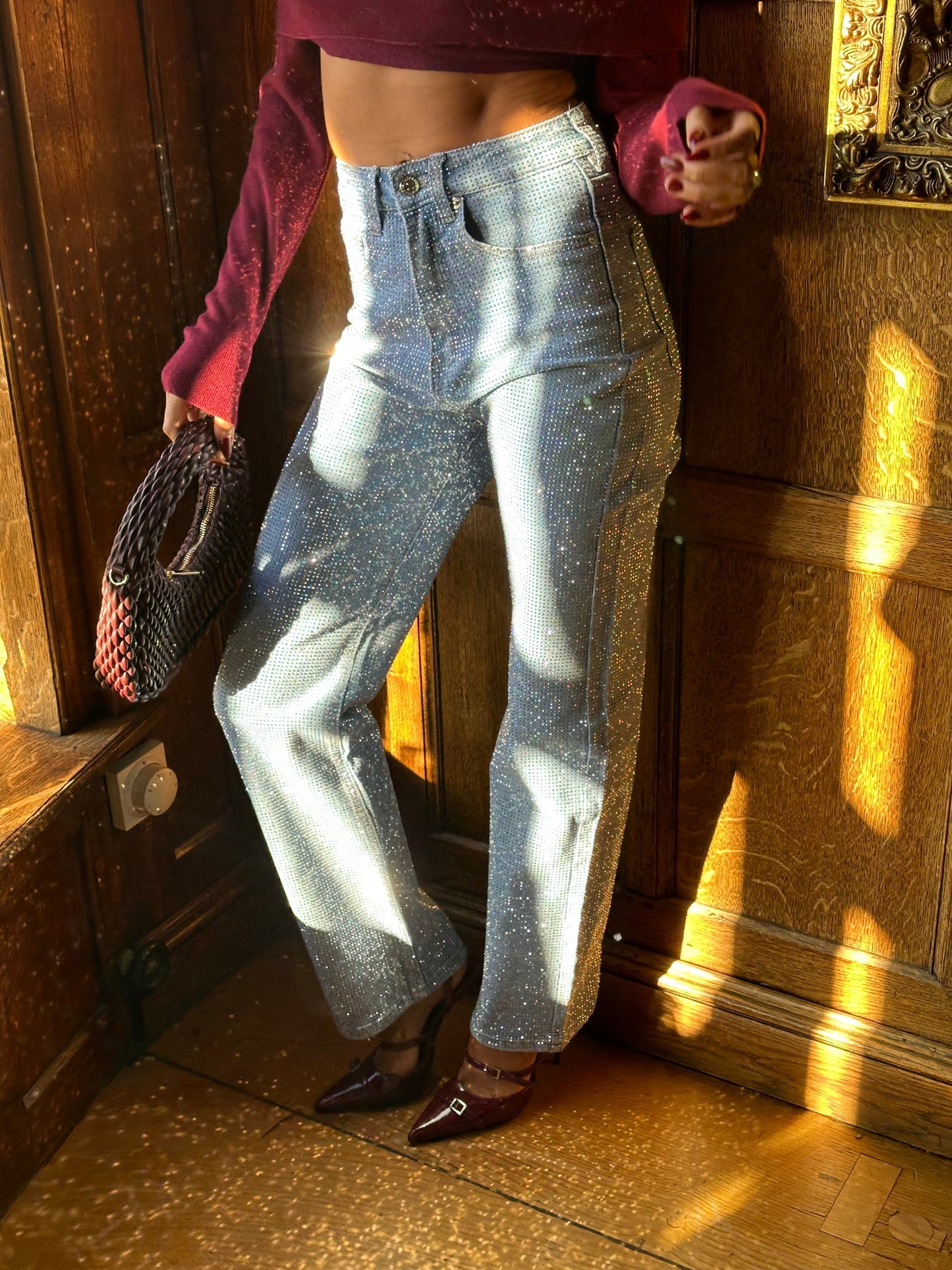 Norvielle Damen Diamant Jeans