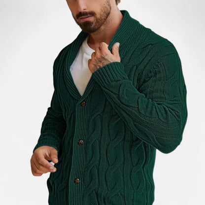 Herren Strickcardigan Klassisch mit Knöpfen
