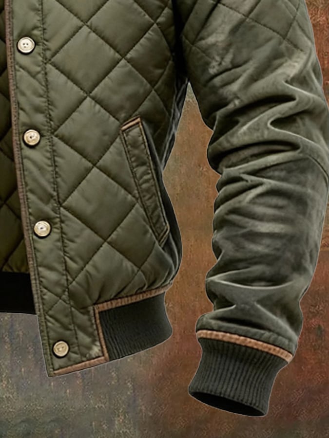 Elegante Damen Gequiltete Jacke