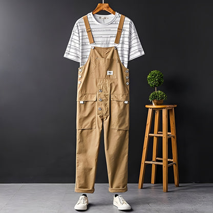 Damen Jumpsuit Tailliert Elegant Schwarz - Norvielle