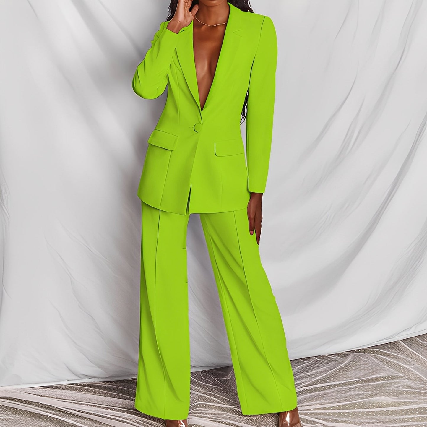 Damen Business Set Blazer Anpassbare Hose