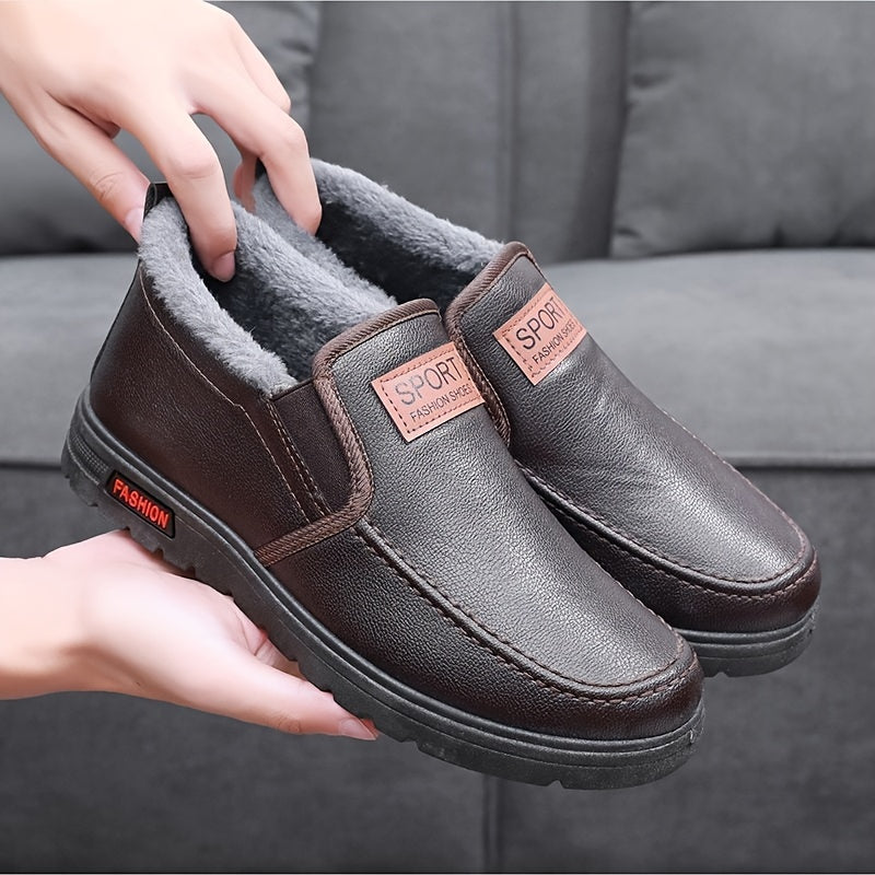 Herren Winter Slip-On Schuhe Warmfutter Mittlerer Schnitt Bequem