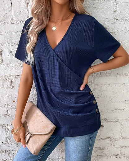 Damen Strickshirt V-Ausschnitt Fein