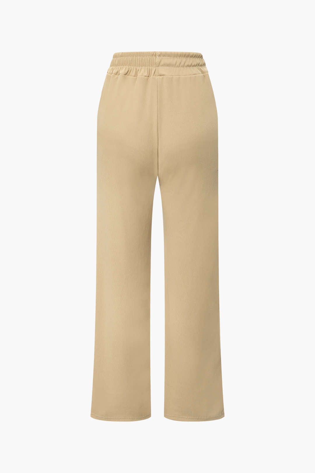 Damen Zweiteiler-Set Asymmetrisches Oberteil Weite Hose