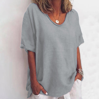 Damen Sommerbluse Leicht Atmungsaktiv