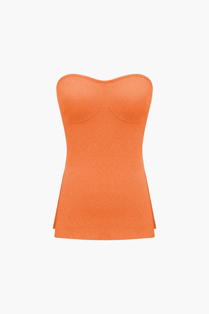 Damen Zweiteiler-Set Bustier- und Shorts Elegantes Design