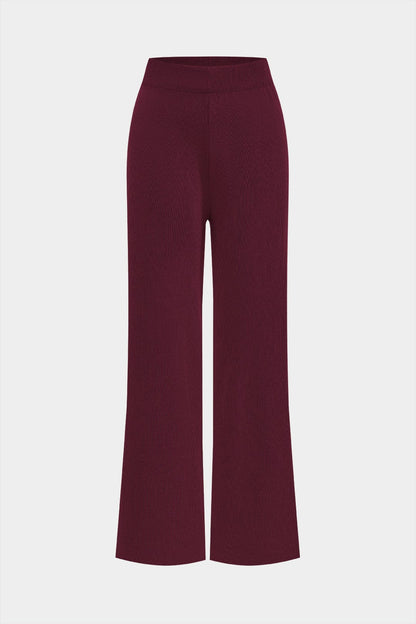 Damen Elegantes Strickset 3-teilig Gerippt
