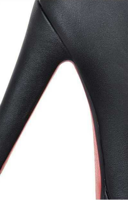 Norvielle Damen Kniehohe Stiefel Wildleder Hohe Absätze
