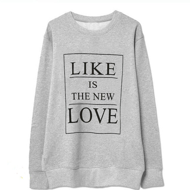 Damen Sweatshirt Lässig Kreativer Schriftzug Norvielle