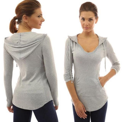 Damen Pullover V-Ausschnitt Hüftlang Norvielle - Norvielle