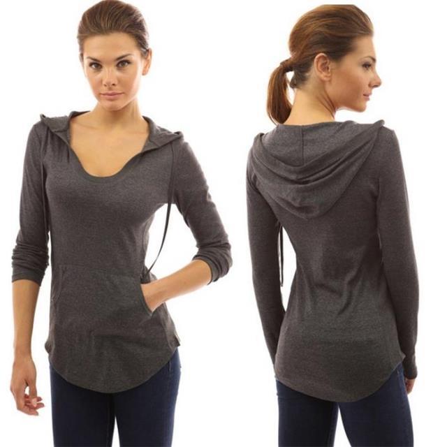 Damen Pullover V-Ausschnitt Hüftlang Norvielle