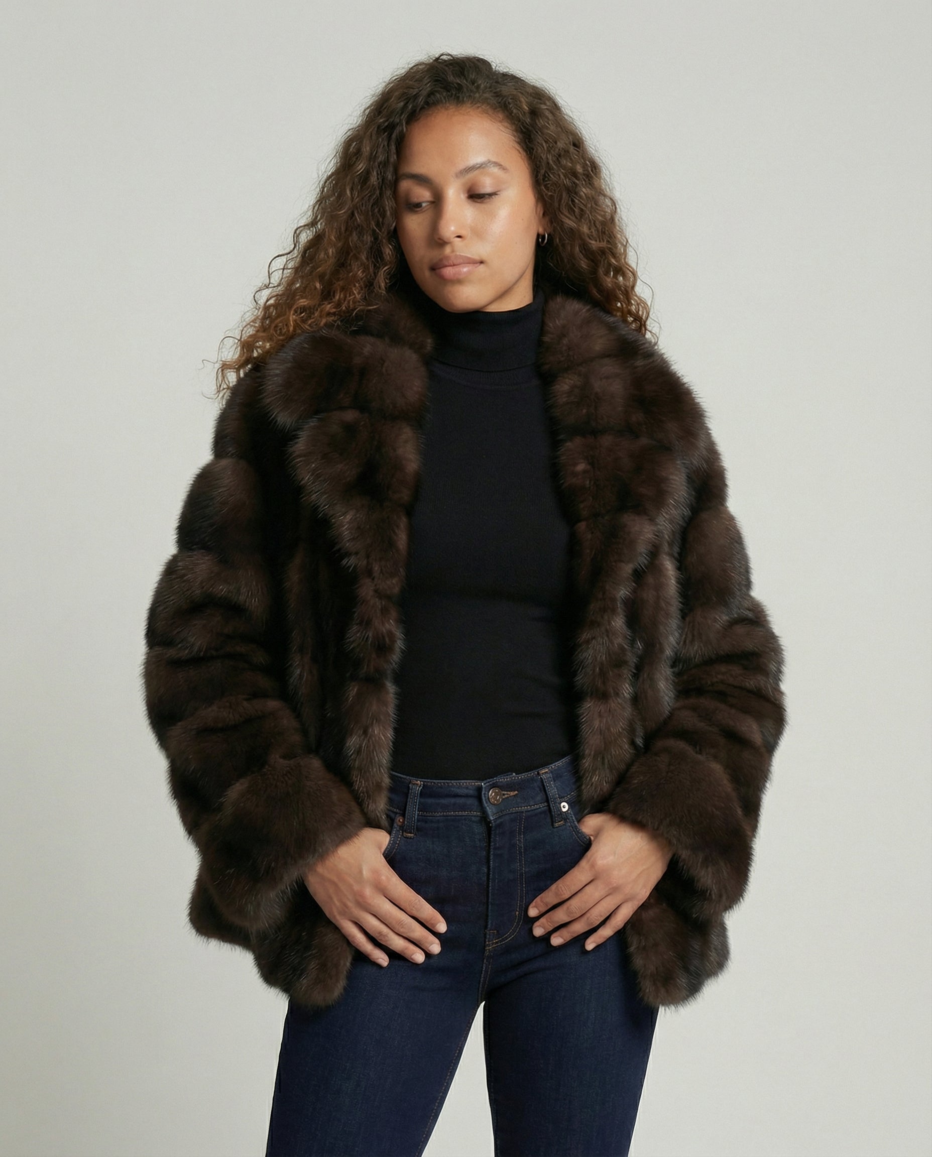 Damen Klassischer Langer Mantel - Norvielle