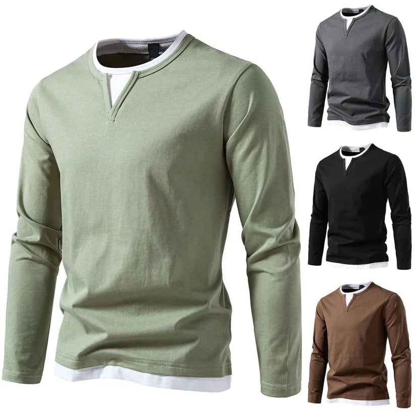 Norvielle Herren Langarm-Pullover Trendig