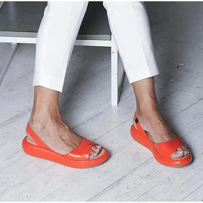Damen Sandalen Bequem Schlicht