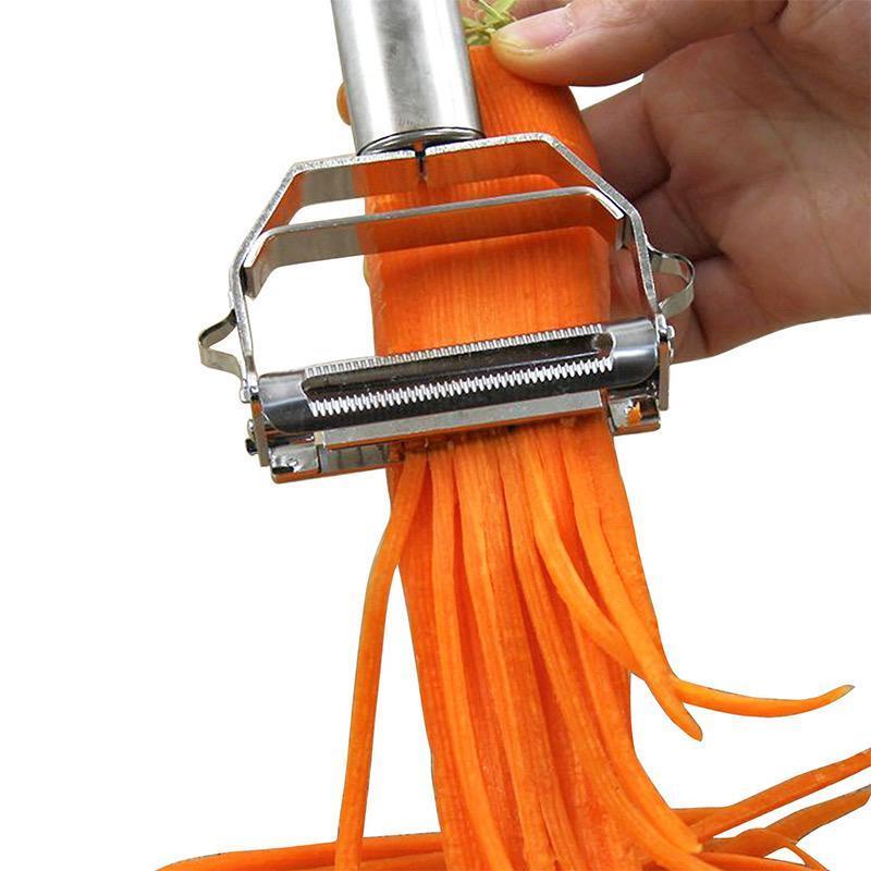 Edelstahl Gemüseschäler Julienne-Schneider Scharf