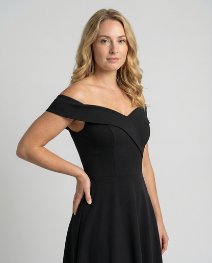 Elegantes Damen Abendkleid Off-Shoulder