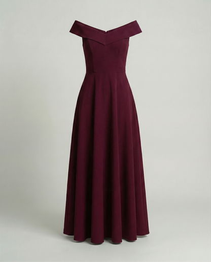 Elegantes Damen Abendkleid Off-Shoulder