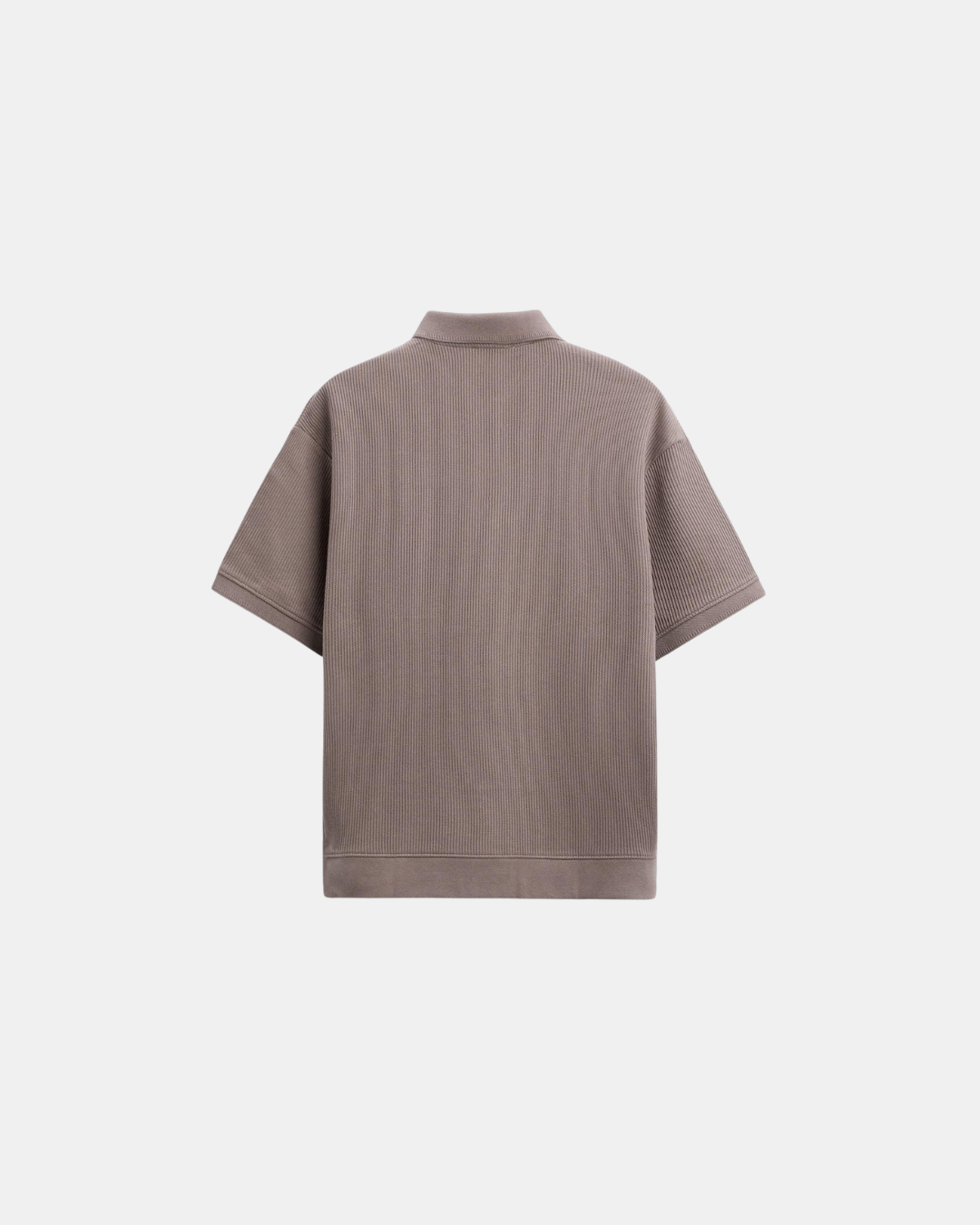 Herren Strickpoloshirt Strukturierter Look