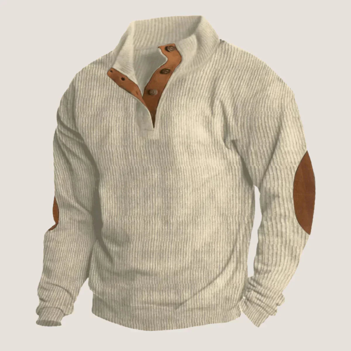Norvielle Herren Ripp-Pullover Stilvoll