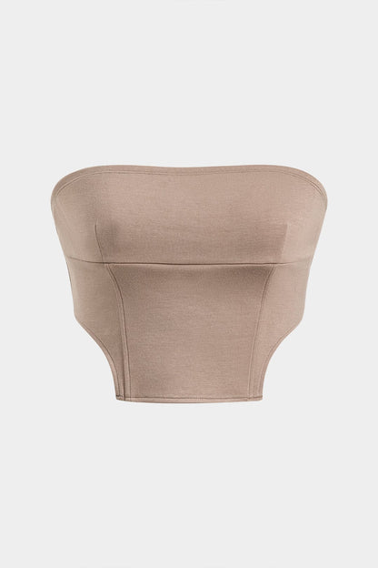 Damen Elegantes Dreiteiler-Set mit Bandeau- und Bolero
