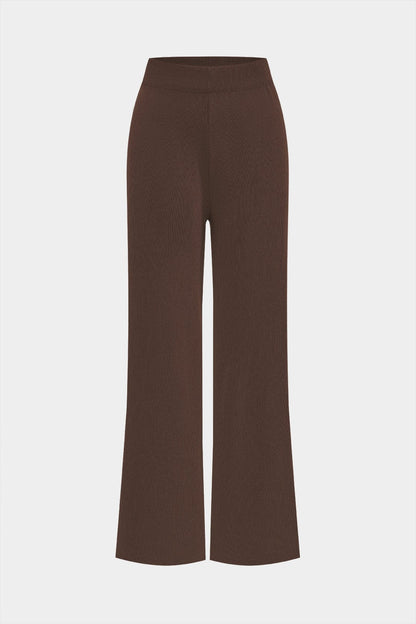 Damen Elegantes Strickset 3-teilig Gerippt
