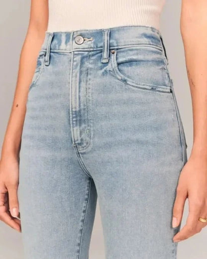 Hohe Damen-Schlaghose Retro-Style Zeitloser Schnitt