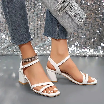Norvielle Damen Sandalen Chic Schnallenschluss - Norvielle
