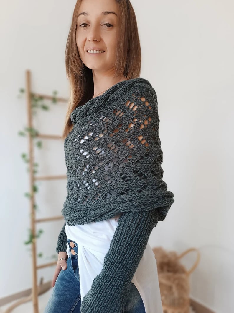 Norvielle Damen Strickschal Bequem