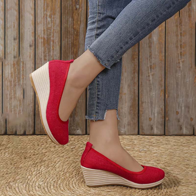 Norvielle Damen Keilschuhe Lässig