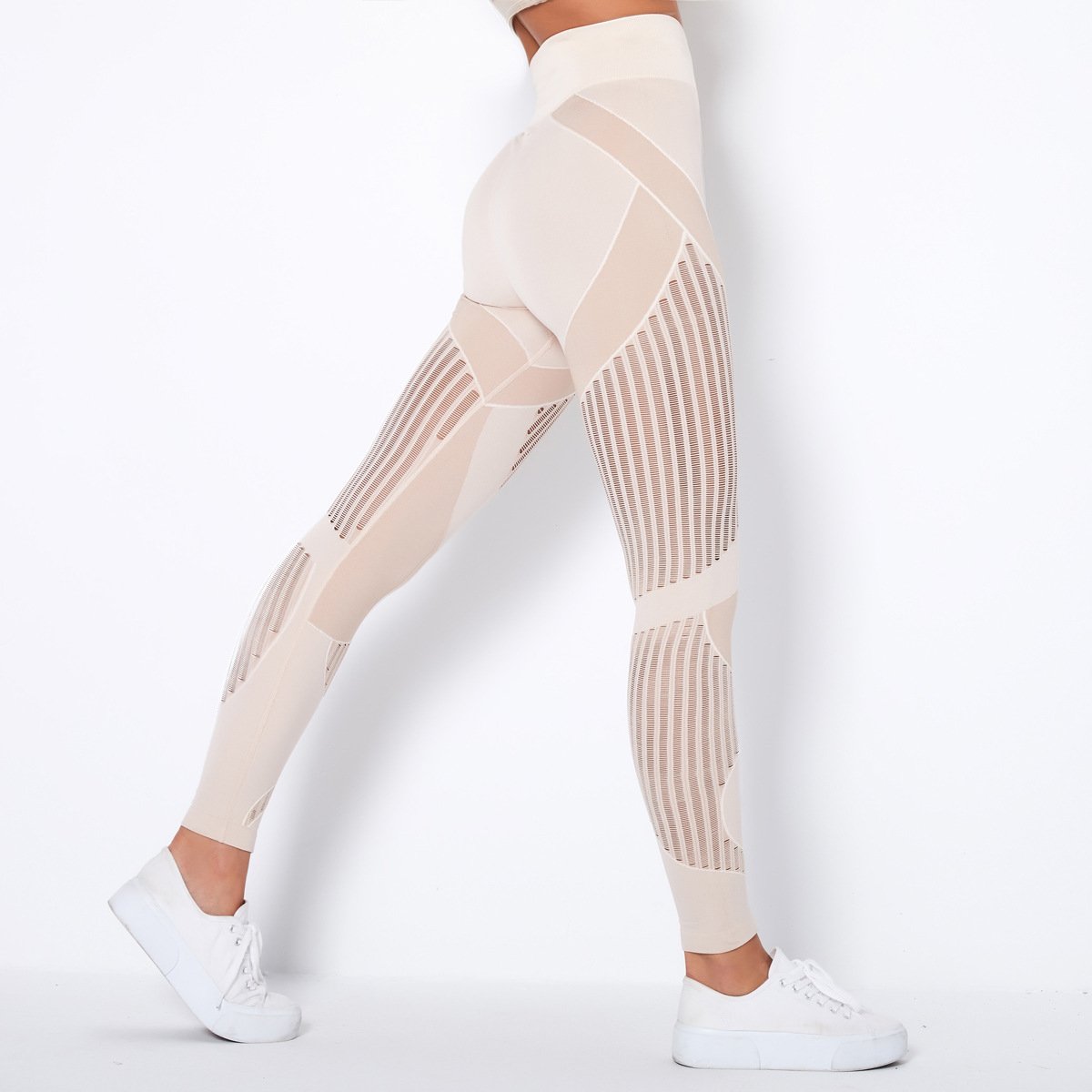 Norvielle Damen High-Waist-Yogahose Po-Lifting-Effekt