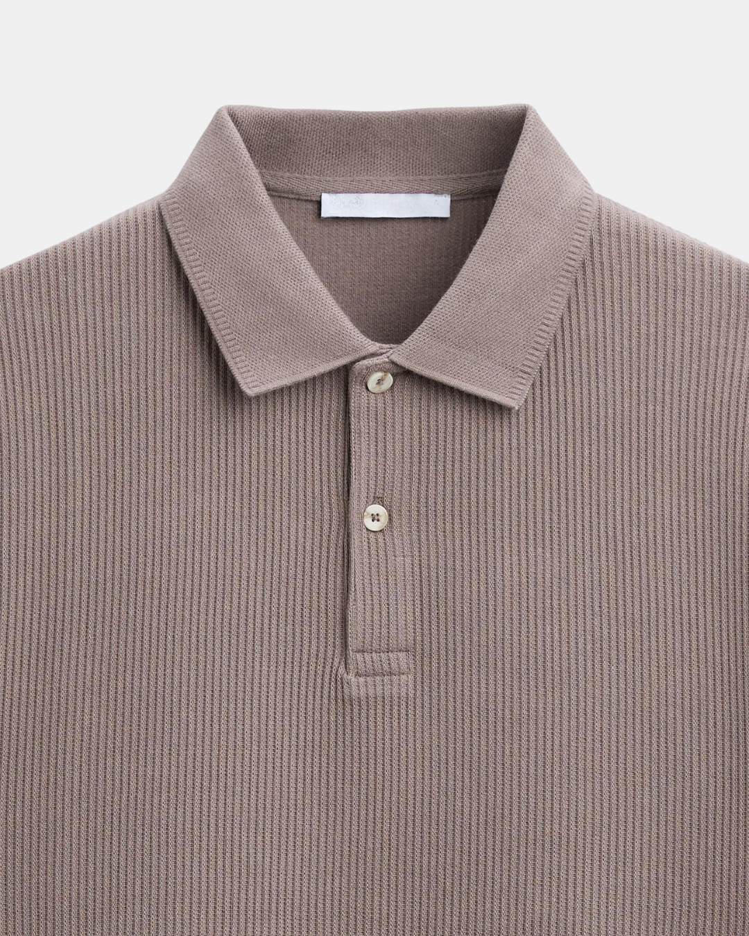 Herren Strickpoloshirt Strukturierter Look