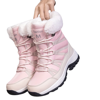 Damen Winterstiefel Hoher Schaft Geschlossene Zehen Spitze - Norvielle