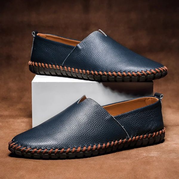 Herren Slip-On Loafers Leder Braun - Norvielle